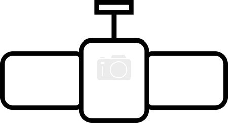 Téléchargez les illustrations : Icône de valve de tuyau, dessin vectoriel d'illustration - en licence libre de droit