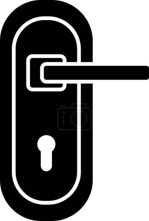 Illustration for Door handle icon vector illustration - Royalty Free Image