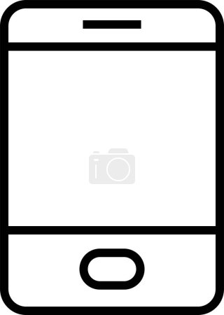 Illustration for Smartphone icon, modern mobile phone icon on white background - Royalty Free Image