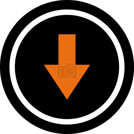 Ilustración de Dirección flecha icono, vector ilustración diseño simple - Imagen libre de derechos