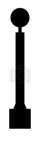 Illustration for Street lamp icon, vector illustration - Royalty Free Image
