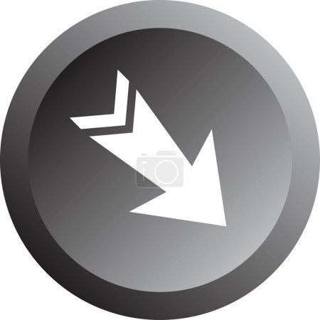 Ilustración de Icono de signo de flecha, ilustración vectorial - Imagen libre de derechos