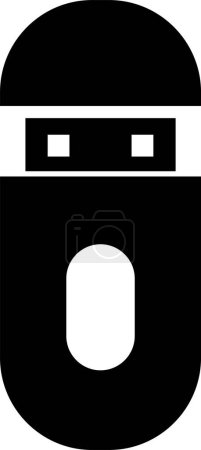 Ilustración de Moderno icono USB, vector de ilustración - Imagen libre de derechos
