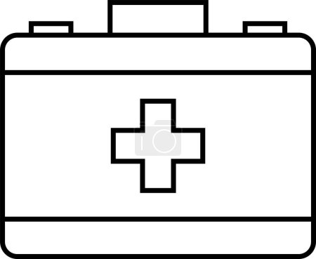 Ilustración de Kit de primeros auxilios icono vector ilustración - Imagen libre de derechos