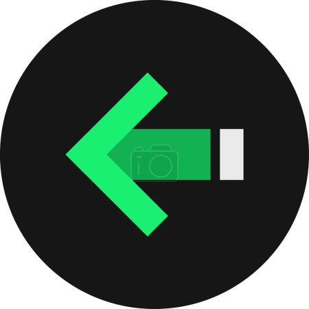 Ilustración de Flecha simple icono web, vector de ilustración - Imagen libre de derechos