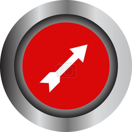 Ilustración de Icono web flecha vector ilustración - Imagen libre de derechos