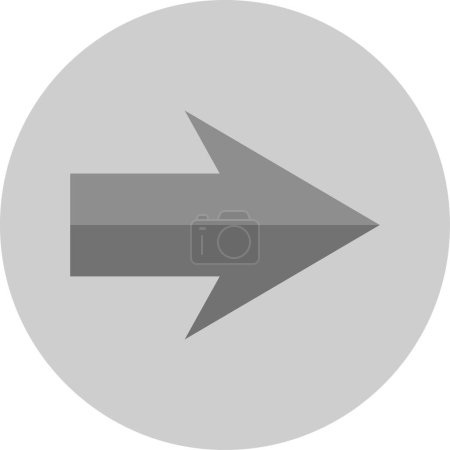Illustration for Arrow simple web icon, vector illustration - Royalty Free Image