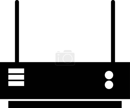 Ilustración de Icono del router sobre fondo blanco - Imagen libre de derechos