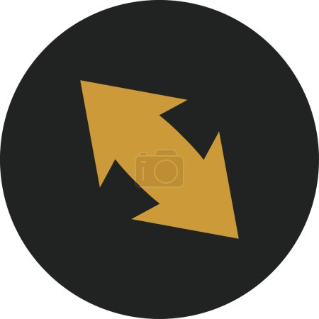 Illustration for Arrow icon in trendy style isolated background - Royalty Free Image