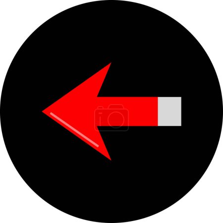Ilustración de Icono web flecha vector ilustración - Imagen libre de derechos