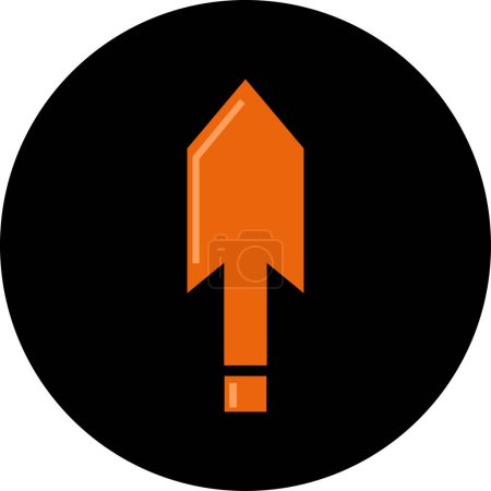Ilustración de Icono de flecha hacia arriba, ilustración vectorial - Imagen libre de derechos