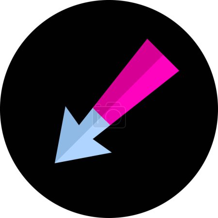 Ilustración de Flecha simple icono vector ilustración - Imagen libre de derechos