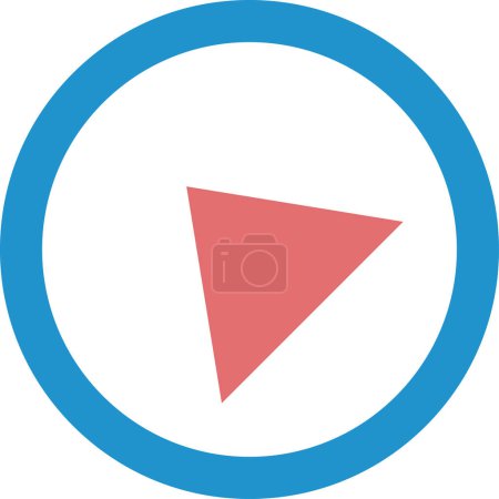 Illustration for Oblique arrow icon, vector illustration - Royalty Free Image