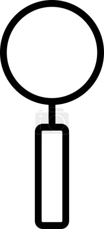 Illustration for Magnifying glass icon, vector illustration design - Royalty Free Image
