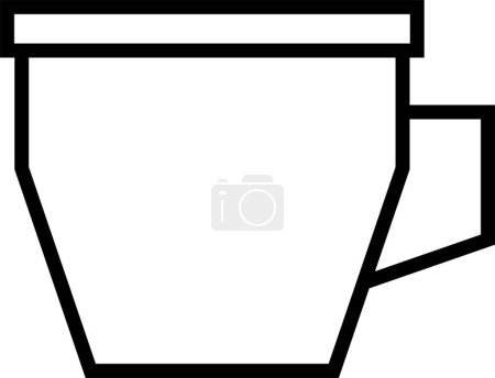 Illustration for Cup icon, vector illustration - Royalty Free Image