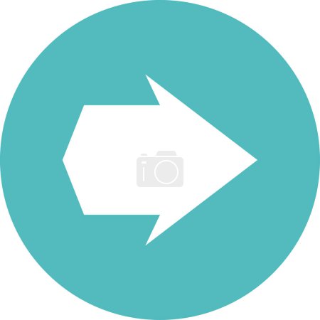 Illustration for Arrow. web icon simple design - Royalty Free Image