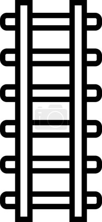 Ilustración de Vector ilustración de escalera icono plano - Imagen libre de derechos