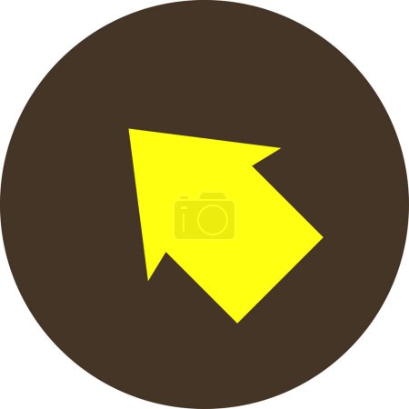 Illustration for Vector illustration of the arrow icon - Royalty Free Image