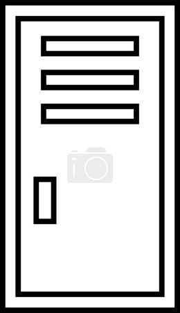 Illustration for Locker icon vector illustration - Royalty Free Image