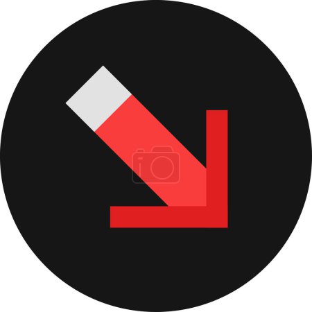 Ilustración de Flecha icono web ilustración simple - Imagen libre de derechos
