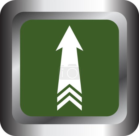 Illustration for Vector illustration of white arrow modern icon - Royalty Free Image