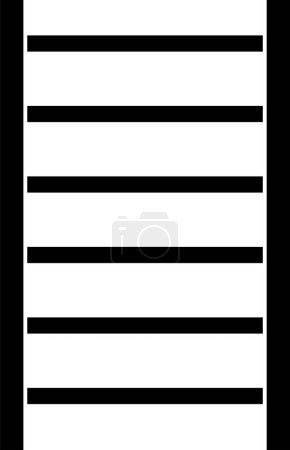 Illustration for Pipe heated towel rail on white background - Royalty Free Image