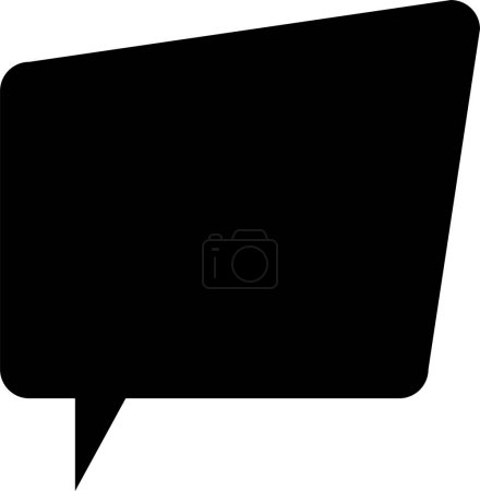 Illustration for Speech bubble Icon Isolated On White - Royalty Free Image
