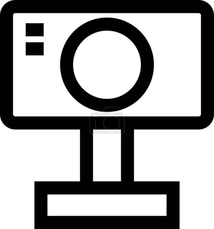 Illustration for Web camera icon isolated on white background - Royalty Free Image