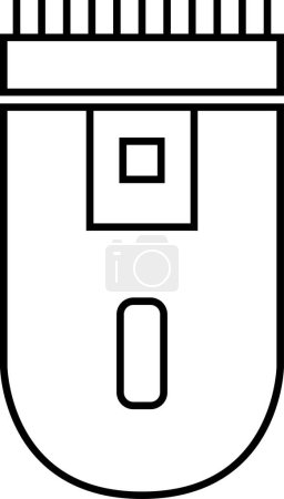 Ilustración de Ilustración vectorial del icono de la máquina de afeitar - Imagen libre de derechos