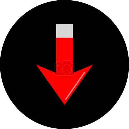 Ilustración de Icono de flecha. ilustración vectorial - Imagen libre de derechos