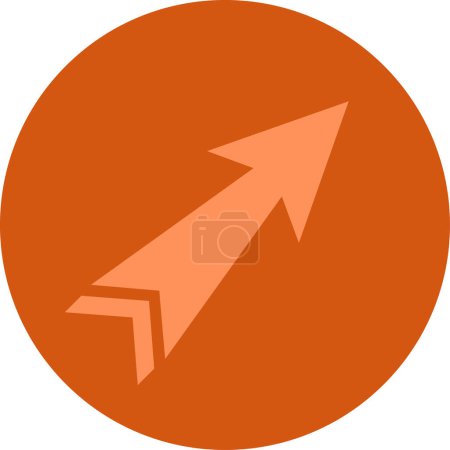 Illustration for Direction arrow. web icon simple illustration - Royalty Free Image