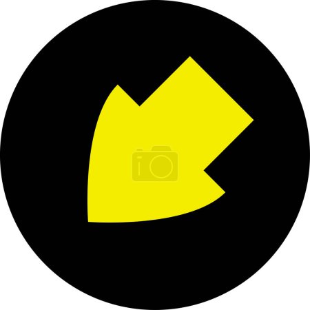 Ilustración de Icono de flecha signo diseño vector ilustración - Imagen libre de derechos