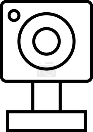 Ilustración de Icono de cámara web aislado sobre fondo blanco - Imagen libre de derechos