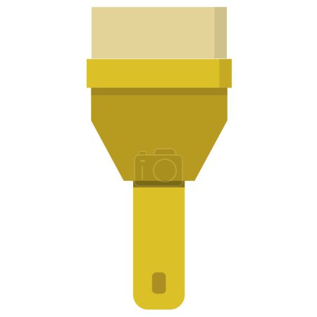 Illustration for Yellow brush icon, vector illustration simple design - Royalty Free Image