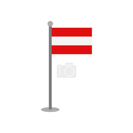 Ilustración de Bandera de Austria icono aislado - Imagen libre de derechos