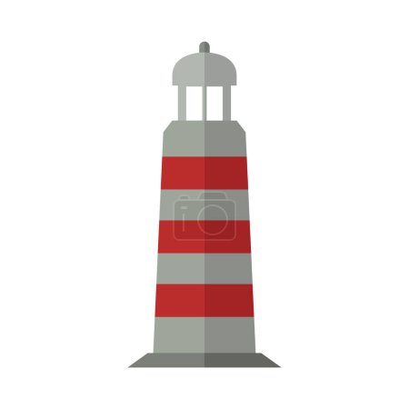 Illustration for Isolated lighthouse icon vector illustration - Royalty Free Image