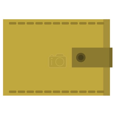Illustration for Wallet flat vector icon - Royalty Free Image