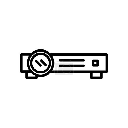 Illustration for Icon vector of projector isolated on white background. - Royalty Free Image