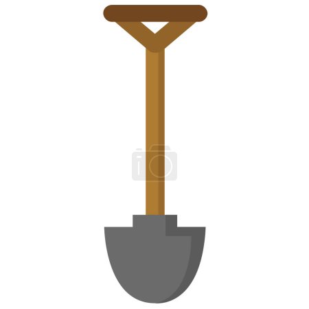 Illustration for Shovel icon, vector illustration simple design - Royalty Free Image
