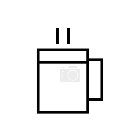 Ilustración de Taza de café icono vector ilustración - Imagen libre de derechos