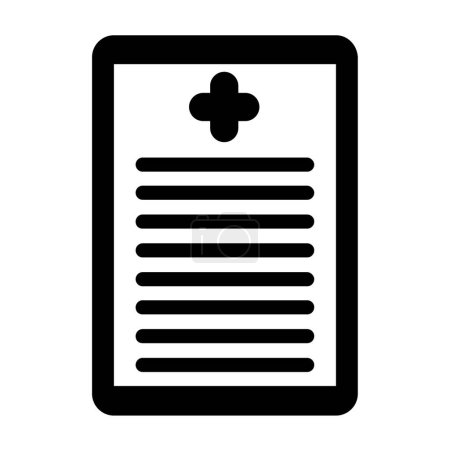 Illustration for Medical report vector flat icon - Royalty Free Image