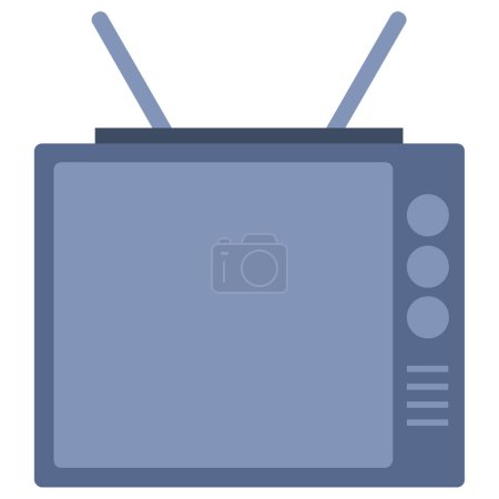 Ilustración de Icono de televisión aislado sobre fondo blanco - Imagen libre de derechos