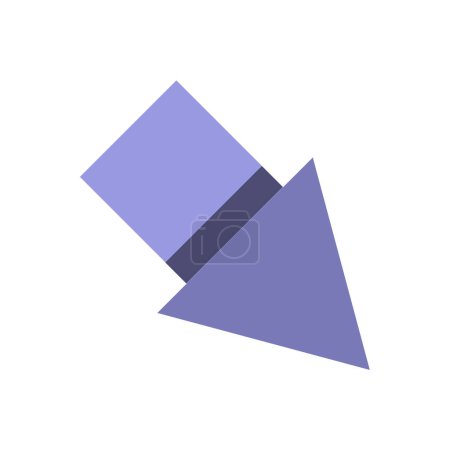 Ilustración de Señal de flecha. icono web ilustración simple - Imagen libre de derechos