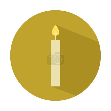 Illustration for Candle vector illustration isolated on white background - Royalty Free Image
