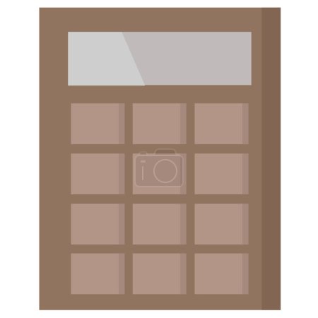 Ilustración de Icono de la calculadora aislado sobre fondo blanco - Imagen libre de derechos