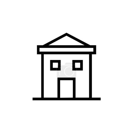 Illustration for House flat icon vector illustration - Royalty Free Image