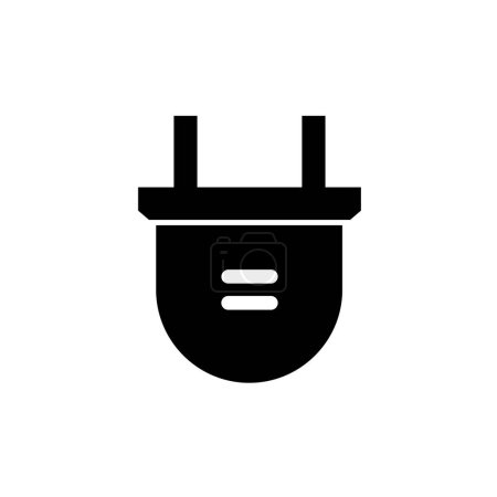 Illustration for Plug icon isolated on white background - Royalty Free Image