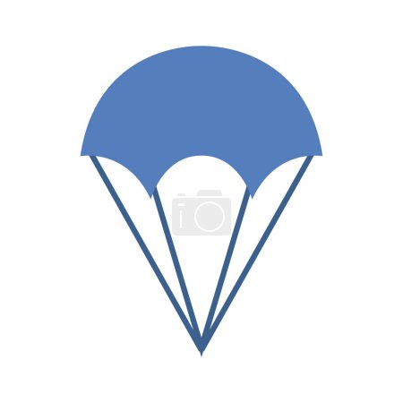 Ilustración de Paracaídas vector glifo icono de color - Imagen libre de derechos