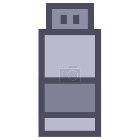 Ilustración de Moderno icono USB, vector de ilustración - Imagen libre de derechos