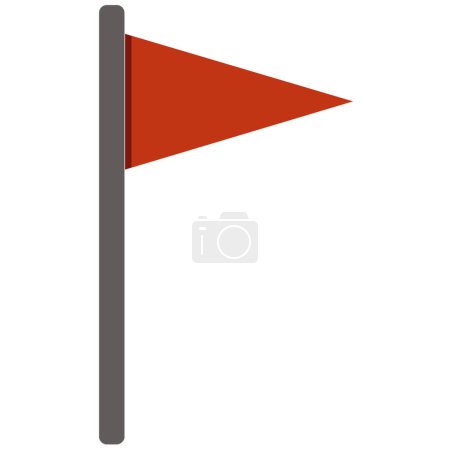 Ilustración de Icono de la bandera, ilustración vectorial - Imagen libre de derechos